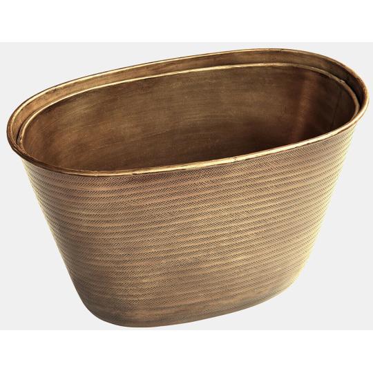 antik sargarez viragtarto kaspo kulteri kert virag vaza diszes arab hangulatu aluminium mediterran vintage rusztikus 3.jpg